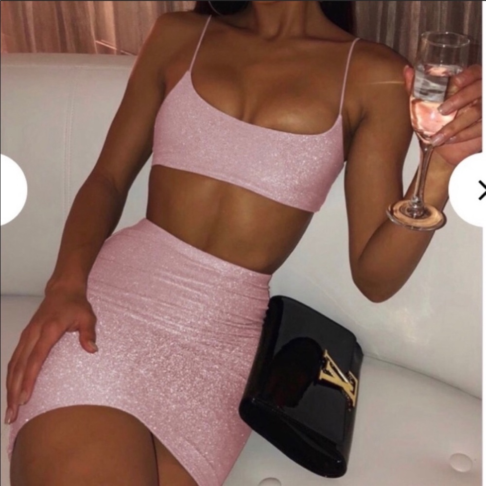 Baby boo fashion crop top and skirt